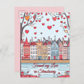 Vond mijn liefde in de Valentijnsdag van Straatsbu Briefkaart (Voorkant / Achterkant)