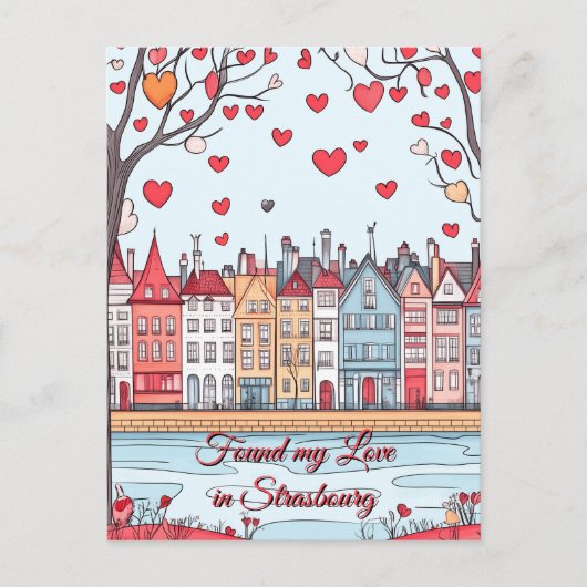 Vond mijn liefde in de Valentijnsdag van Straatsbu Briefkaart (Voorkant)