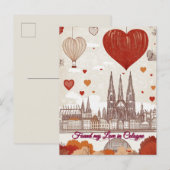Vond mijn liefde in Keulen Valentijnsdag Briefkaart (Voorkant / Achterkant)