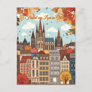 Vond mijn liefde in Keulen Valentijnsdag Briefkaart