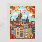 Vond mijn liefde in Keulen Valentijnsdag Briefkaart (Voorkant / Achterkant)