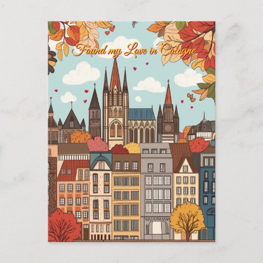 Vond mijn liefde in Keulen Valentijnsdag Briefkaart (Voorkant)