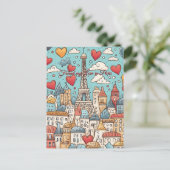 Vond mijn liefde in Parijs Frankrijk Valentijnsdag Briefkaart (Staand voorkant)