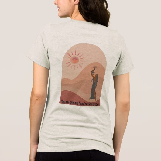 Vond mijn ziel Tri-Blend shirt (Achterkant)