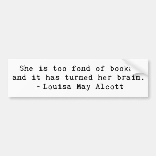 Vond van Boeken Bumpersticker (Voorkant)