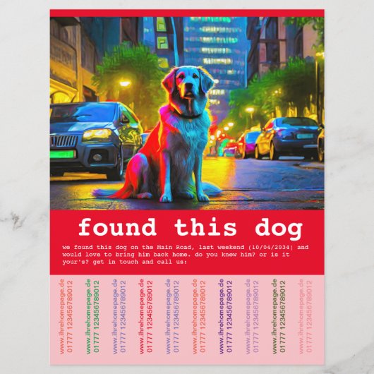 Vondense hond flyer (Voorkant)