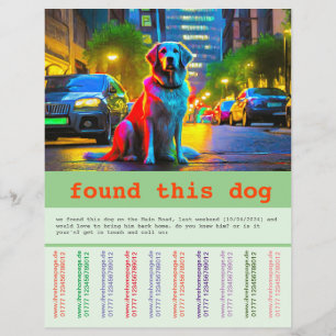 Vondst hond flyer