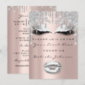 Vonk 16e schijven Glitter Bridal Makeup Lips Kaart (Voorkant / Achterkant)