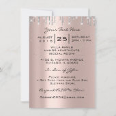 Vonk 16e schijven Glitter Bridal Makeup Lips Kaart (Achterkant)