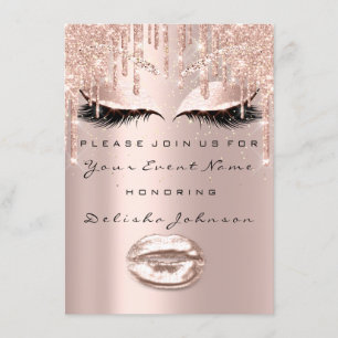 Vonk 16e schijven Glitter Bridal Makeup Lips Kaart