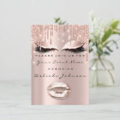 Vonk 16th Drips Glitter Bridal Makeup Kaart (Staand voorkant)