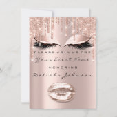 Vonk 16th Drips Glitter Bridal Makeup Kaart (Voorkant)