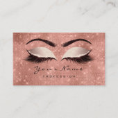 Vonk Blush Glitter Makeup Artist Lashes Extension Visitekaartje (Voorkant)