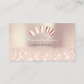 Vonk Glitter Roos Vonk Nails Stijllijst Afsprakenkaartje (Voorkant)