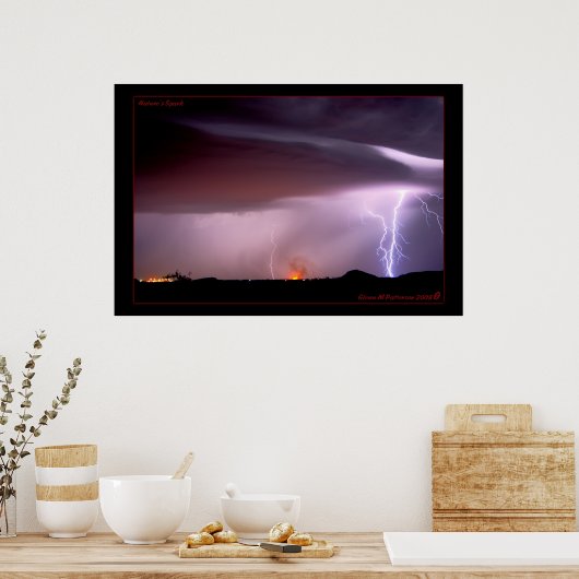 Vonk-HDR van de natuur Poster (Keuken)