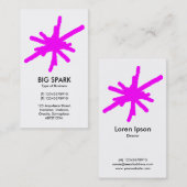 Vonk - Magenta Visitekaartje (Voorkant / Achterkant)
