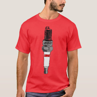 Vonk Plug Afbeelding Hot Rod Lover Car Parts Tuner T-shirt
