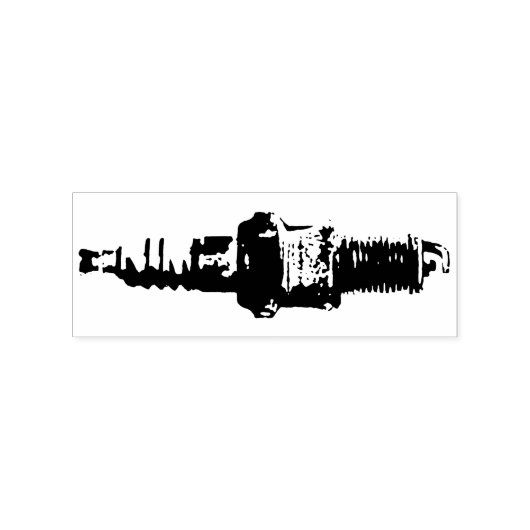 Vonk Plug Retro Rubberstempel (Afrduk)