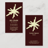 Vonk - Schroem op Dk Brown Visitekaartje (Voorkant / Achterkant)