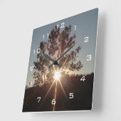 Vonk van zwelling, acrylwandklok vierkante klok (Hoek)