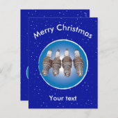 Vonkbougies van de motor feestdagenkaart (Voorkant / Achterkant)