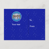 Vonkbougies van de motor feestdagenkaart (Achterkant)