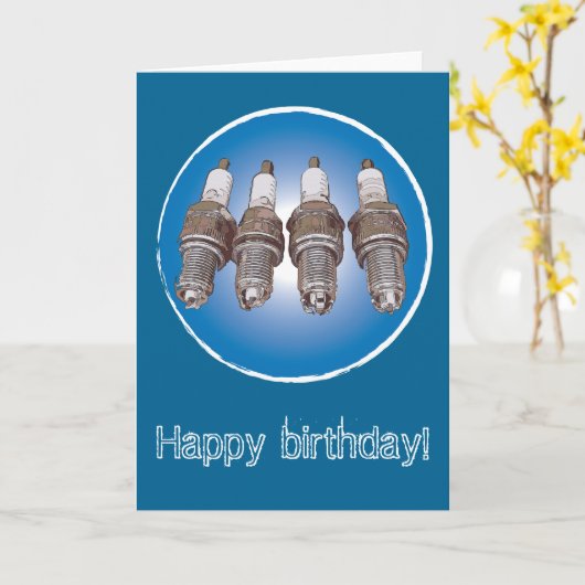 Vonkbougies van de motor kaart (Gele Bloem)