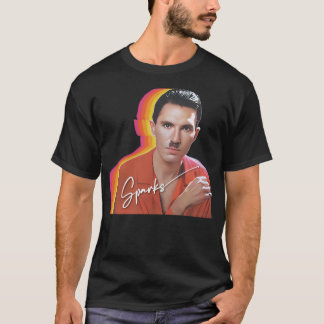 Vonken 70s Retro Fan Kunstwerkontwerp T-shirt