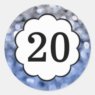 Vonken - Nummer 20 ronde Sticker