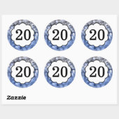 Vonken - Nummer 20 ronde Sticker (Vel)