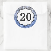 Vonken - Nummer 20 ronde Sticker (Tas)