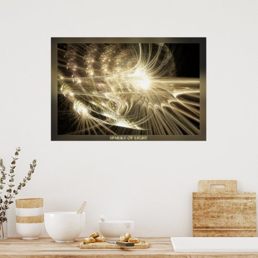 vonken van licht poster (Keuken)