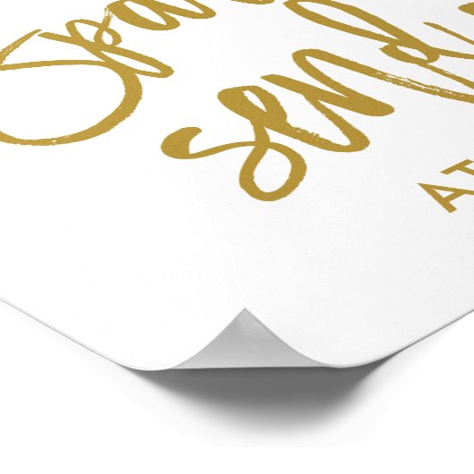 Vonken Vonken Send-off Bord- BEWERKBARE KLEUR - Ca Poster (Hoek)