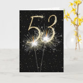 Vonken voor 53e trouwdag kaart (Gele Bloem)