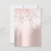 Vonkenjurk Roze Goud  Bruidsmeisjes Bruiloft Kaart (Achterkant)
