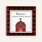 Vonkhuisstijl met Kerstmis in het land Notitieboek (Voorkant)