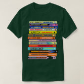 Vonnegut Book Stack T-shirt (Design voorkant)
