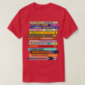 Vonnegut Book Stack T-shirt (Design voorkant)