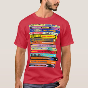Vonnegut Book Stack T-shirt