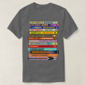 Vonnegut Book Stack T-shirt (Design voorkant)