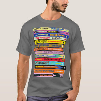 Vonnegut Book Stack T-shirt