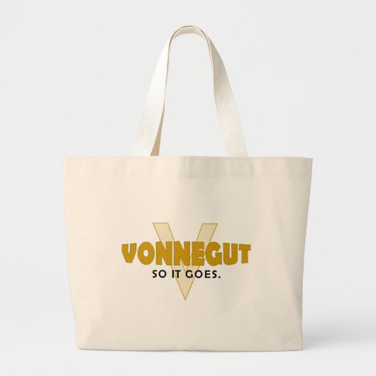 Vonnegut dus het gaat. grote tote bag (Voorkant)