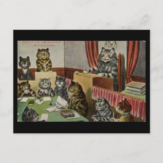 Vonnis voor de eiser, $10000 briefkaart