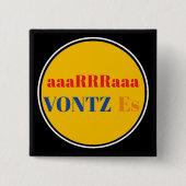 Vontz Es Knop Vierkante Button 5,1 Cm (Voorkant)