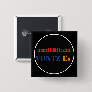 Vontz Es Knop Vierkante Button 5,1 Cm