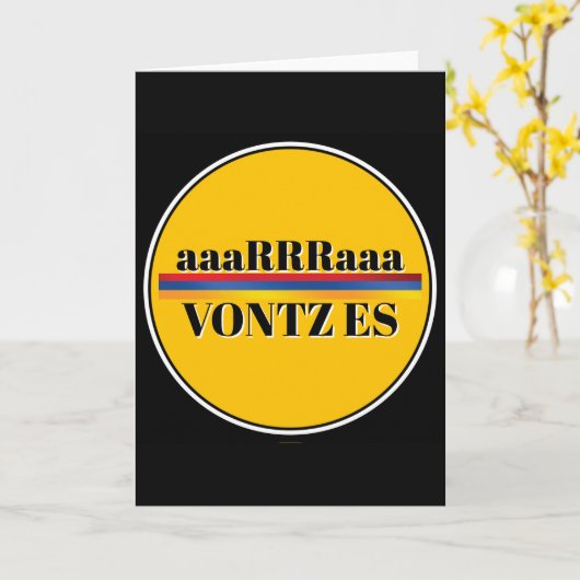 Vontz Es Wenskaart Kaart (Gele Bloem)
