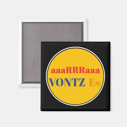 Vontz is magneet (Voorkant / Achterkant)