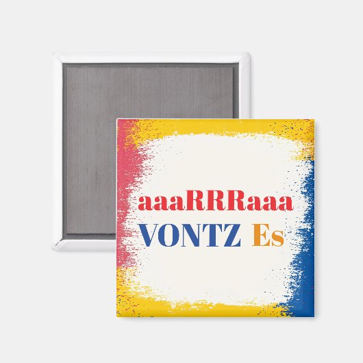 Vontz is magneet (Voorkant / Achterkant)