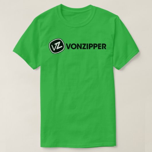 Vonzipper Black VZ T-shirt (Design voorkant)