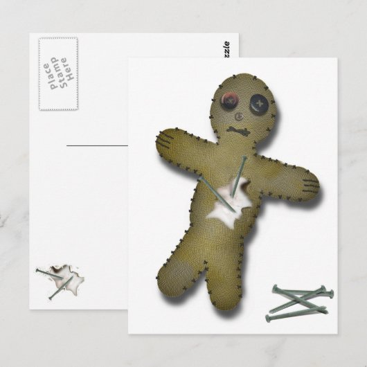 Voo Doo Doll - Interactief Briefkaart (Voorkant / Achterkant)